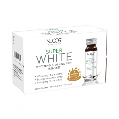 Combo 6 Nước uống Collagen trắng da, giảm nám Nucos Super White (Hộp 10 chai x 50ml)