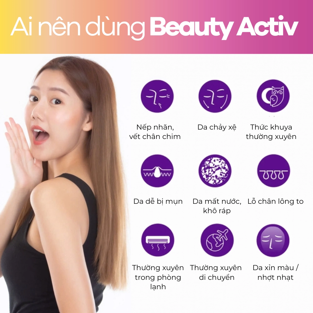 Bột uống chống lão hóa, da sáng và đều màu Kinohimitsu Beauty Activ 5g x 30 gói