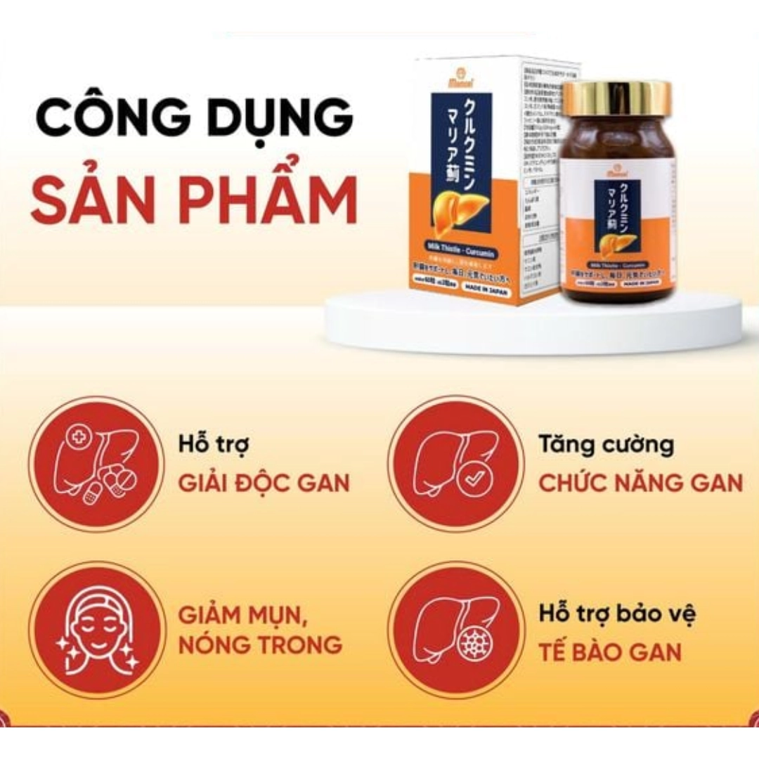 Viên uống hỗ trợ bảo vệ gan Mamori Supports a Healthy Liver - Hộp 60 viên