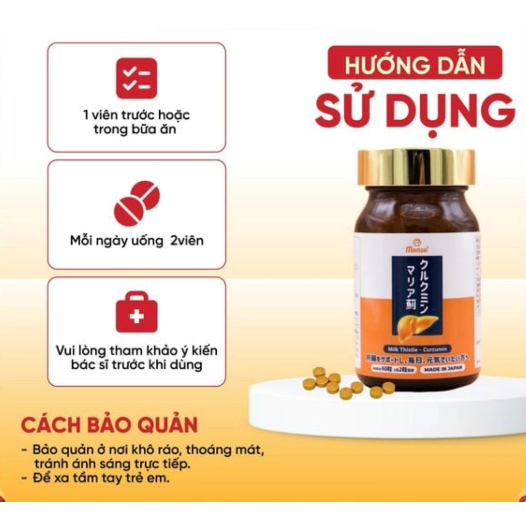 Viên uống hỗ trợ bảo vệ gan Mamori Supports a Healthy Liver - Hộp 60 viên