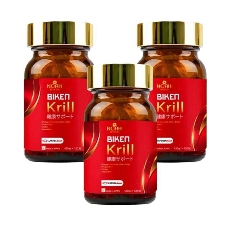 Combo 3 Viên uống dầu nhuyễn thể Superba Boost Biken Krill 120 viên