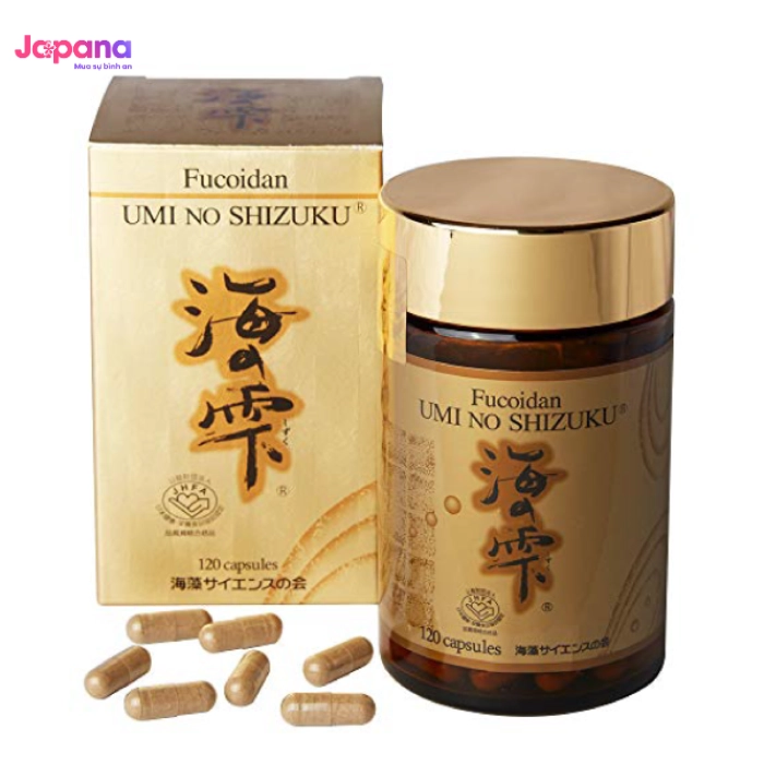 Viên uống hỗ trợ điều trị ung thư Fucoidan Umi Shizuku Fucoidan - 120 viên