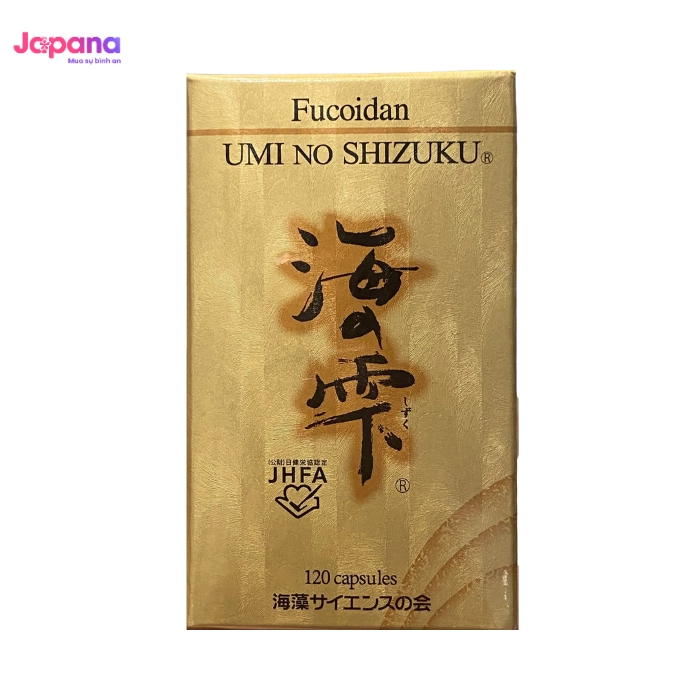 Viên uống hỗ trợ điều trị ung thư Fucoidan Umi Shizuku Fucoidan - 120 viên
