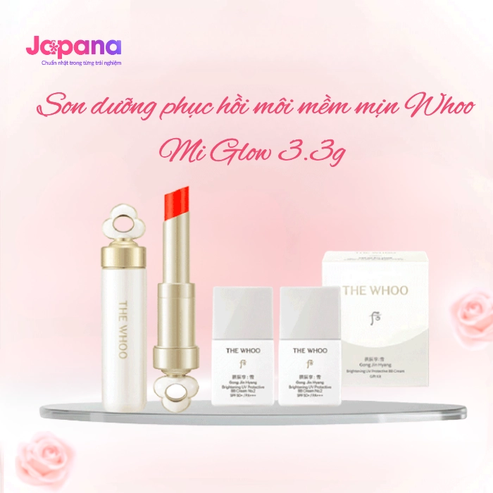 Son dưỡng phục hồi môi mềm mịn Whoo Mi Glow 3.3g 