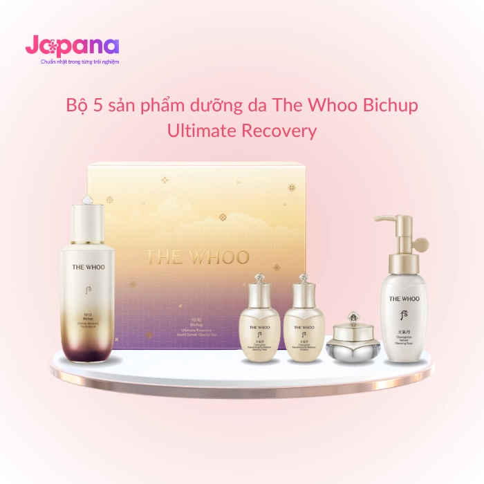 Bộ 5 sản phẩm dưỡng da The Whoo Bichup Ultimate Recovery