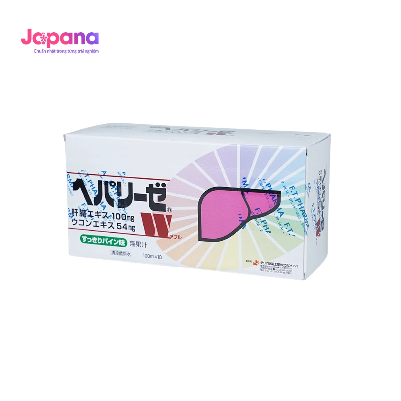 Nước uống giải độc gan Zeria Hepalyse W Nhật Bản (Hộp 10 chai x 100ml)