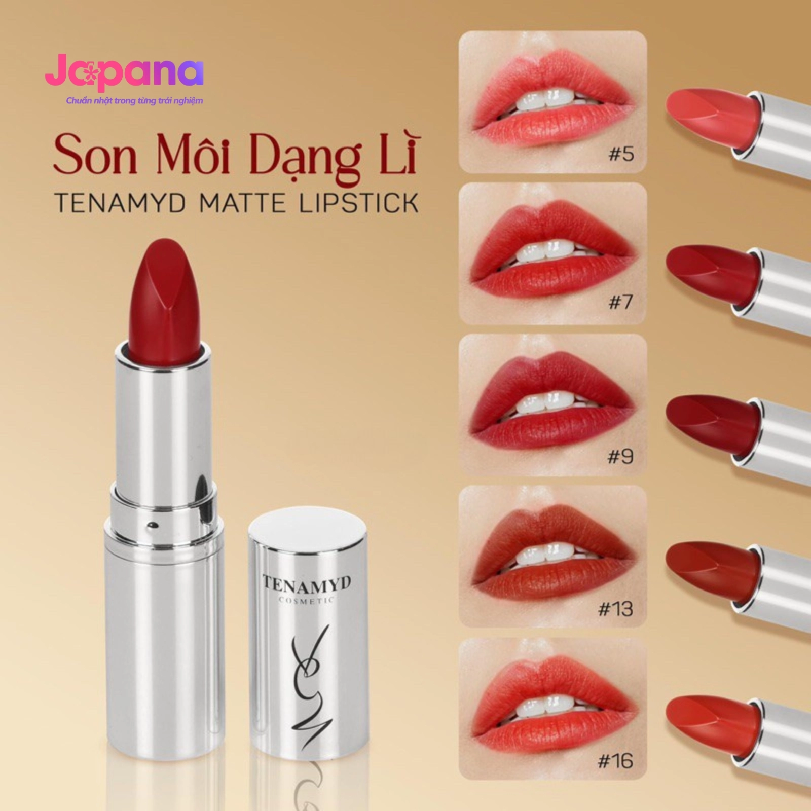 Son môi dạng lì Tenamyd Matte Lipstick 3,5g