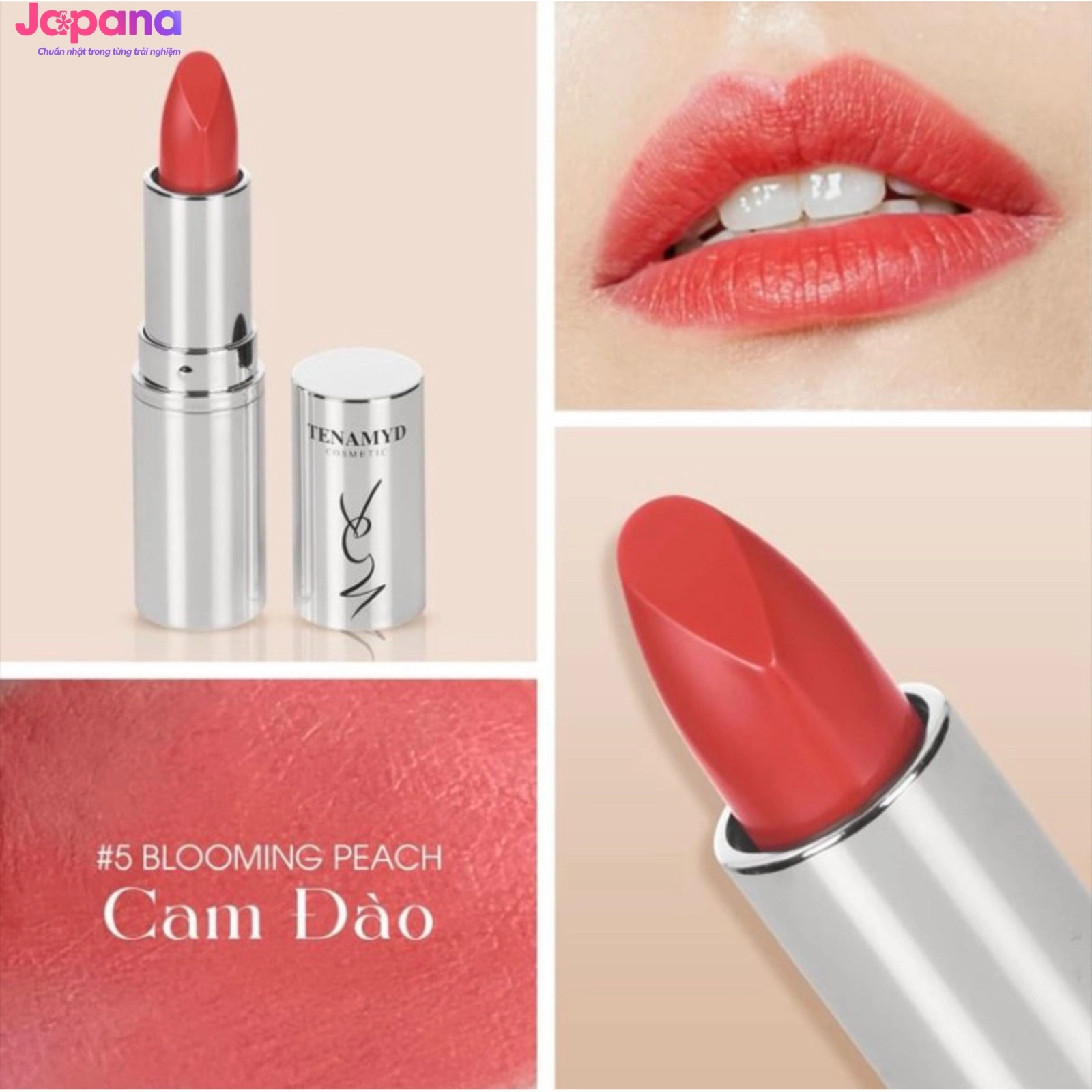 Son môi dạng lì Tenamyd Matte Lipstick 3,5g