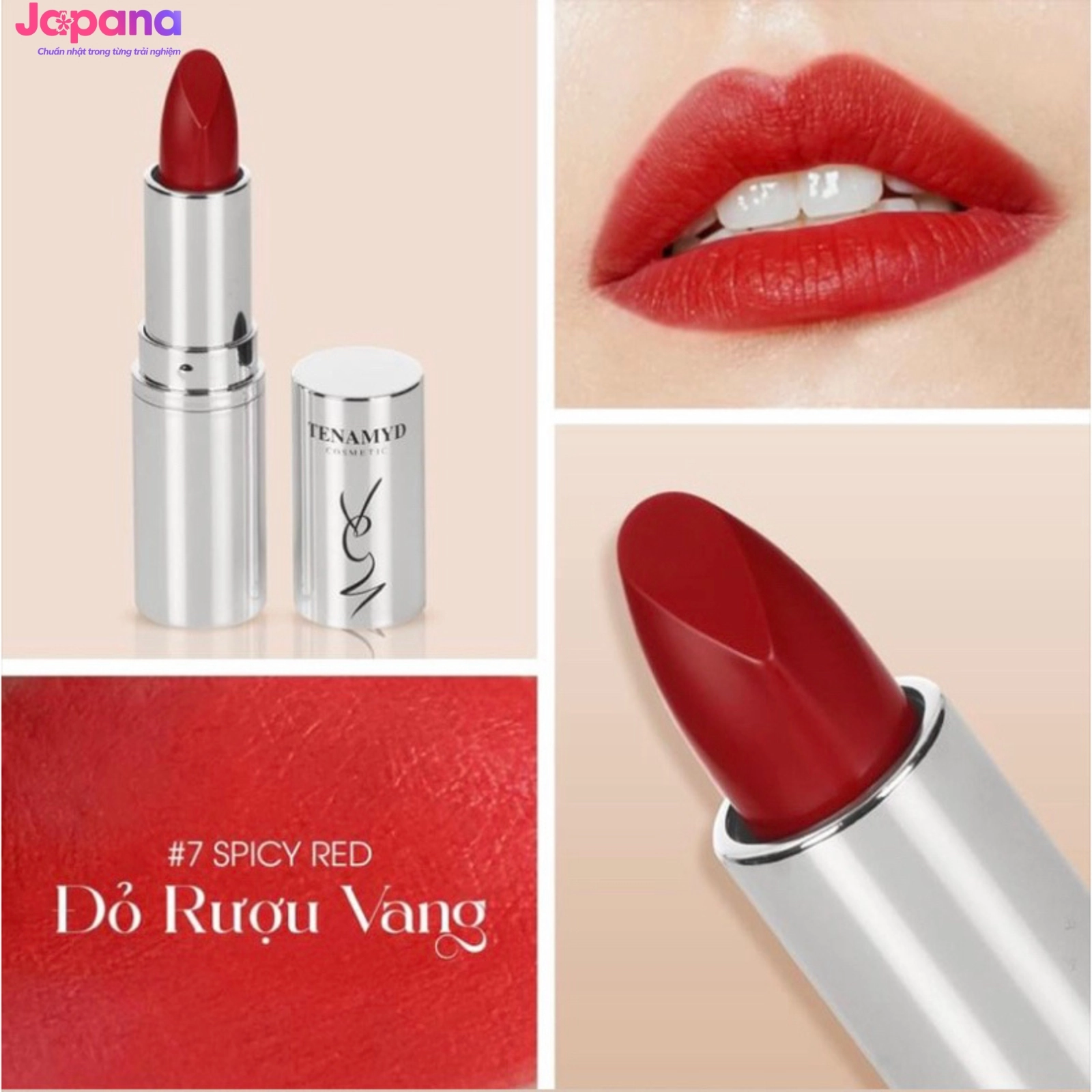 Son môi dạng lì Tenamyd Matte Lipstick 3,5g
