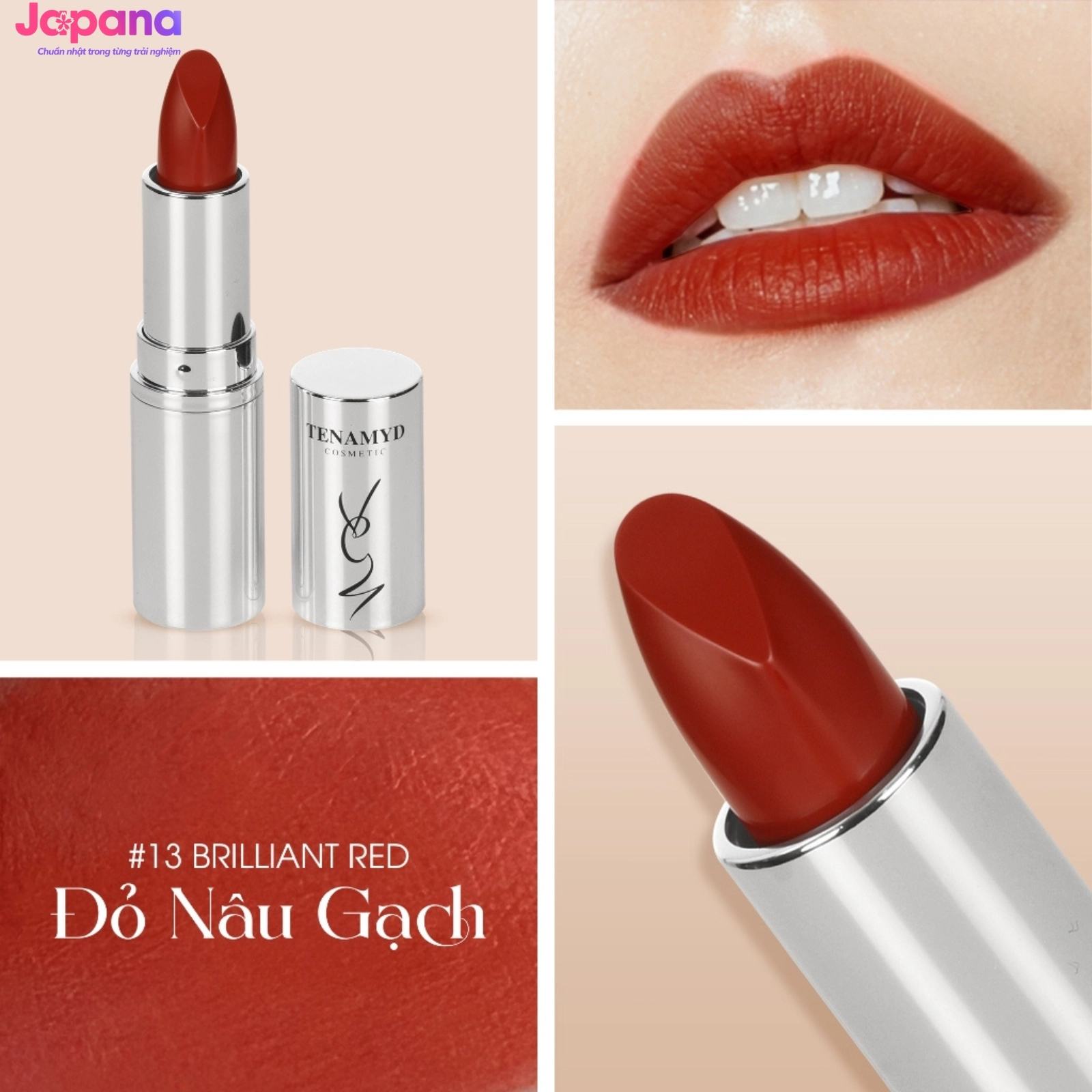 Son môi dạng lì Tenamyd Matte Lipstick 3,5g