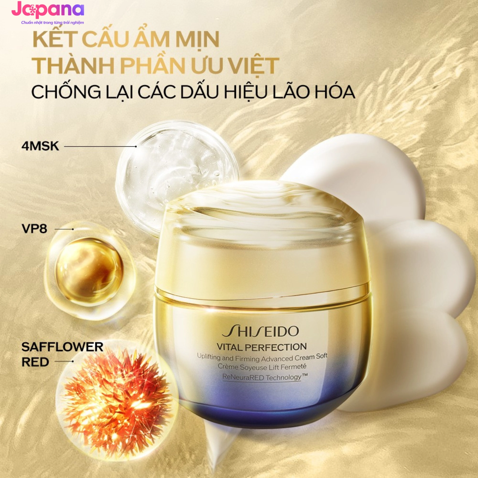 dưỡng da chống lão hóa Shiseido Vital Perfection Uplifting And Firming Cream