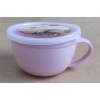 Cốc súp có nắp đậy 360ml - Màu hồng