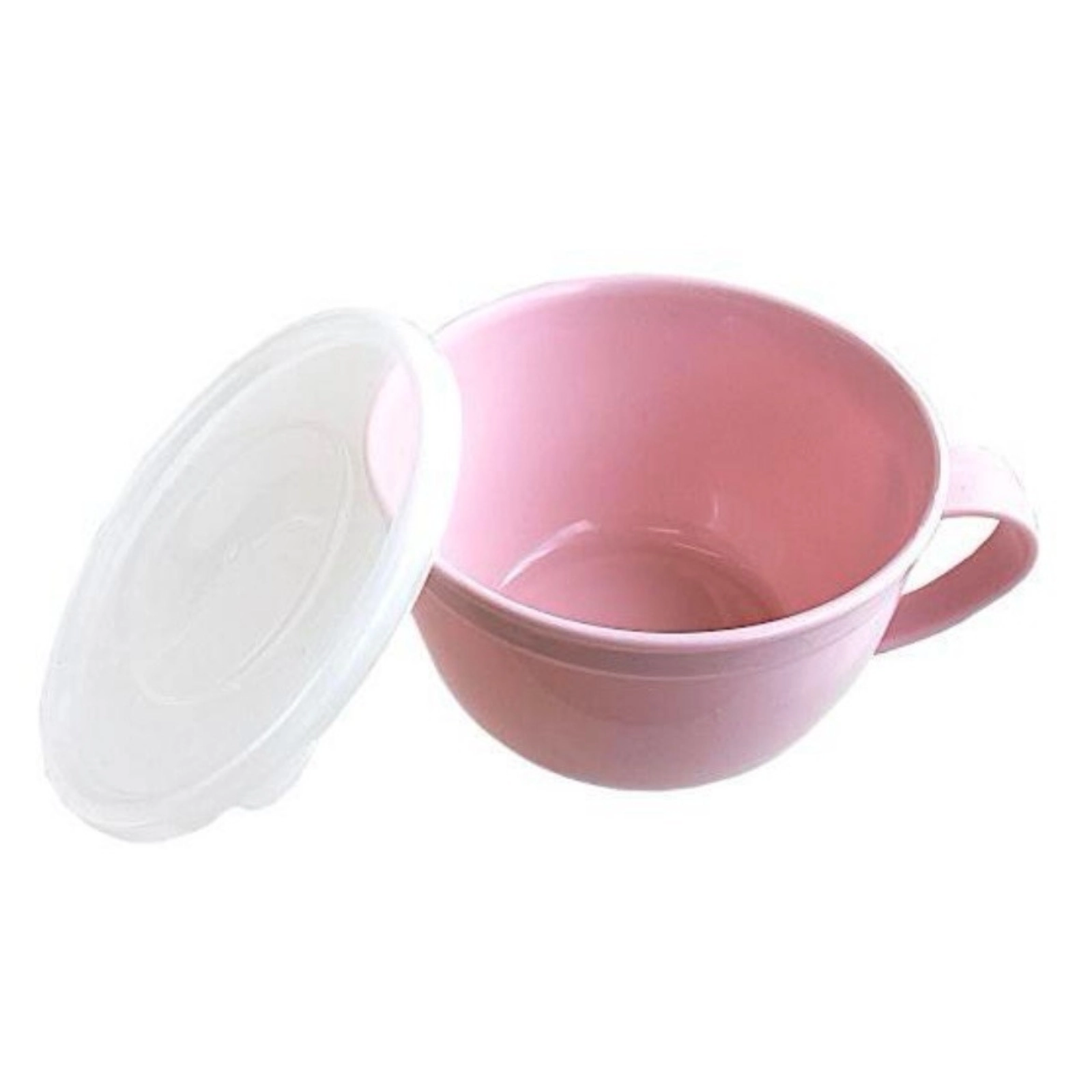 Cốc súp có nắp đậy 360ml - Màu hồng