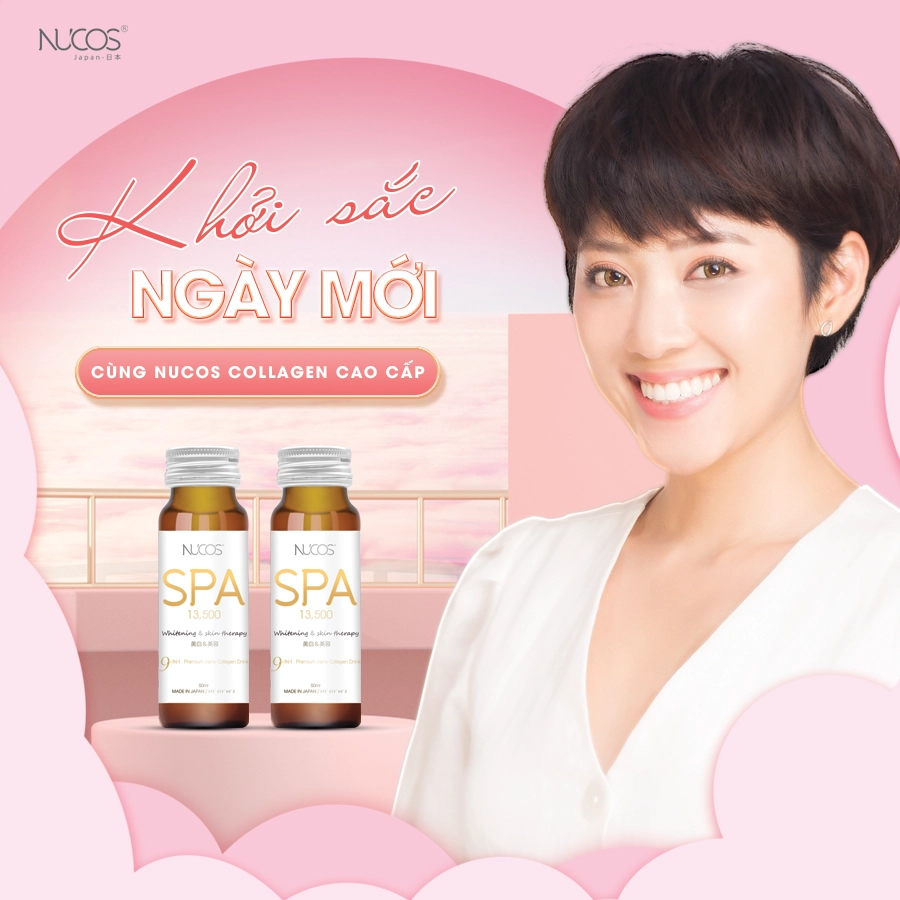 Combo 6 Nước uống Collagen Nucos Spa 13,500mg (Hộp 10 chai x 50ml)