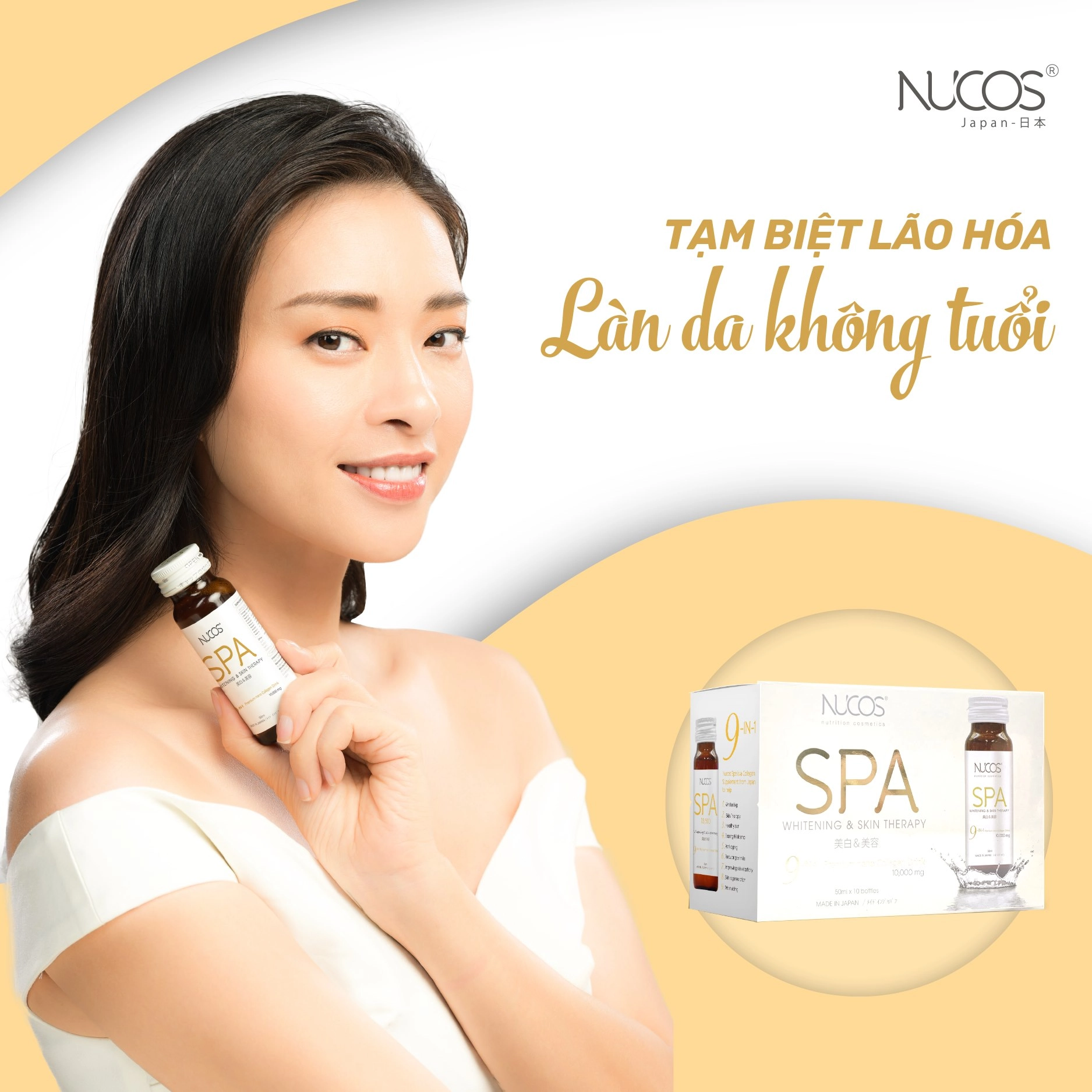 Combo 6 Nước uống Collagen Nucos Spa 10,000mg (Hộp 10 chai x 50ml)