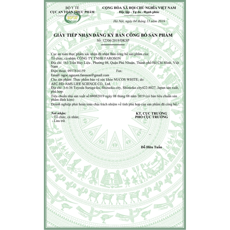 Combo 6 Viên uống trắng da, giảm nám Nucos White 60 viên