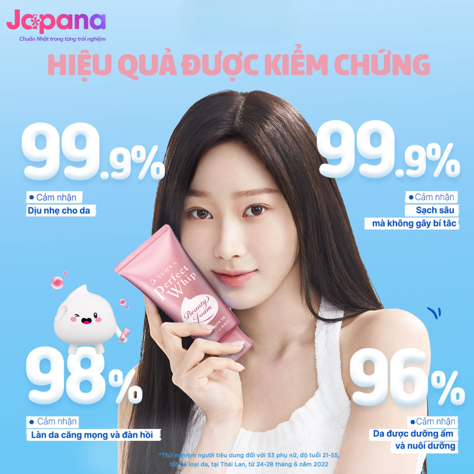 Sữa rửa mặt Senka Perfect Whip Collagen In 120g