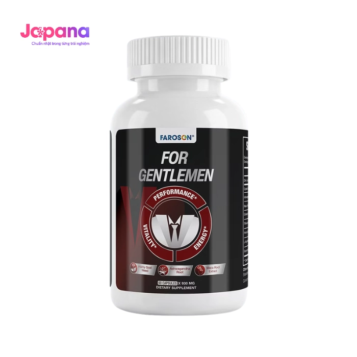 Combo 4 Viên uống hỗ trợ cải thiện sinh lý nam Faroson For Gentlemen - 60 viên