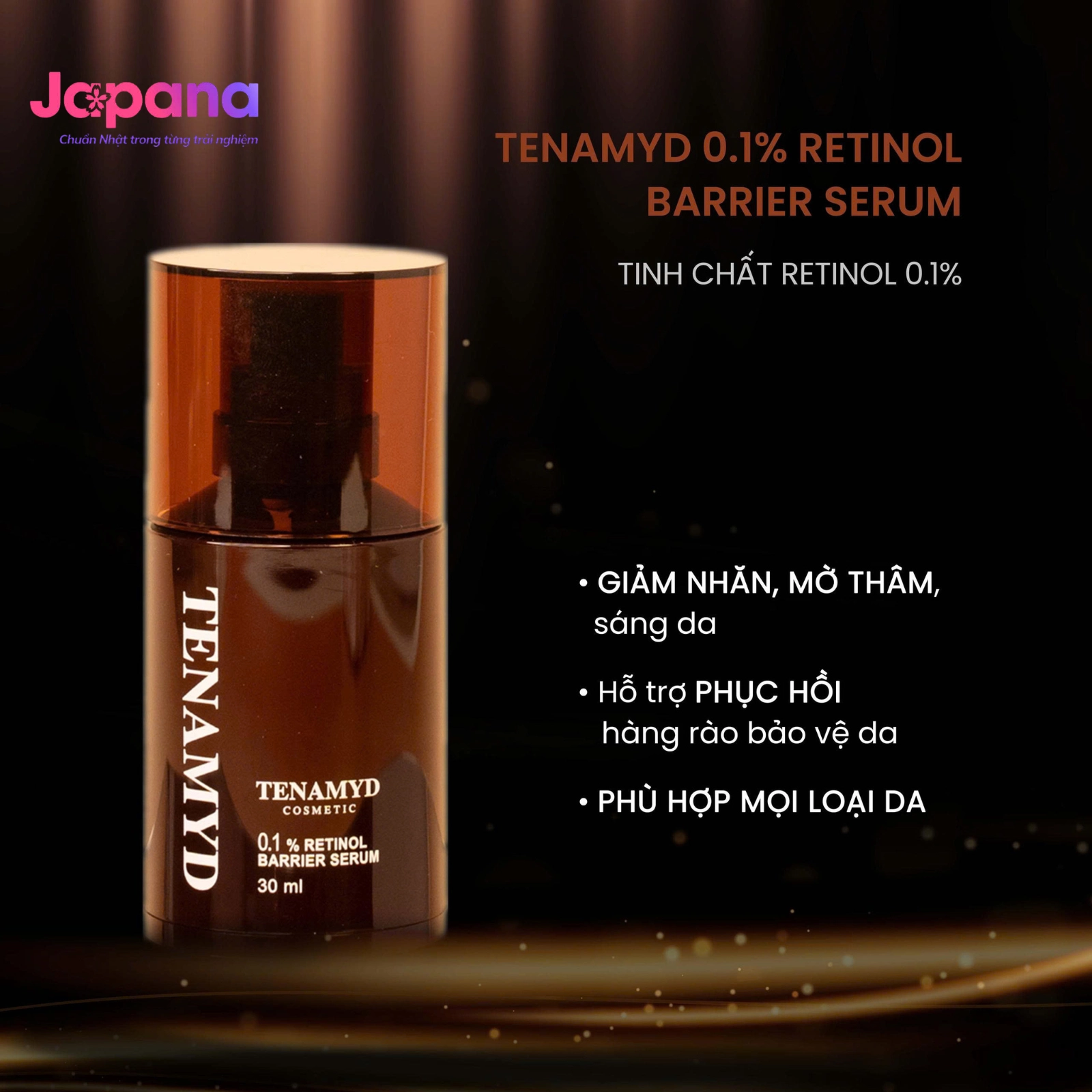 Tinh chất Tenamyd 0.1% Retinol Barrier Serum 30ml