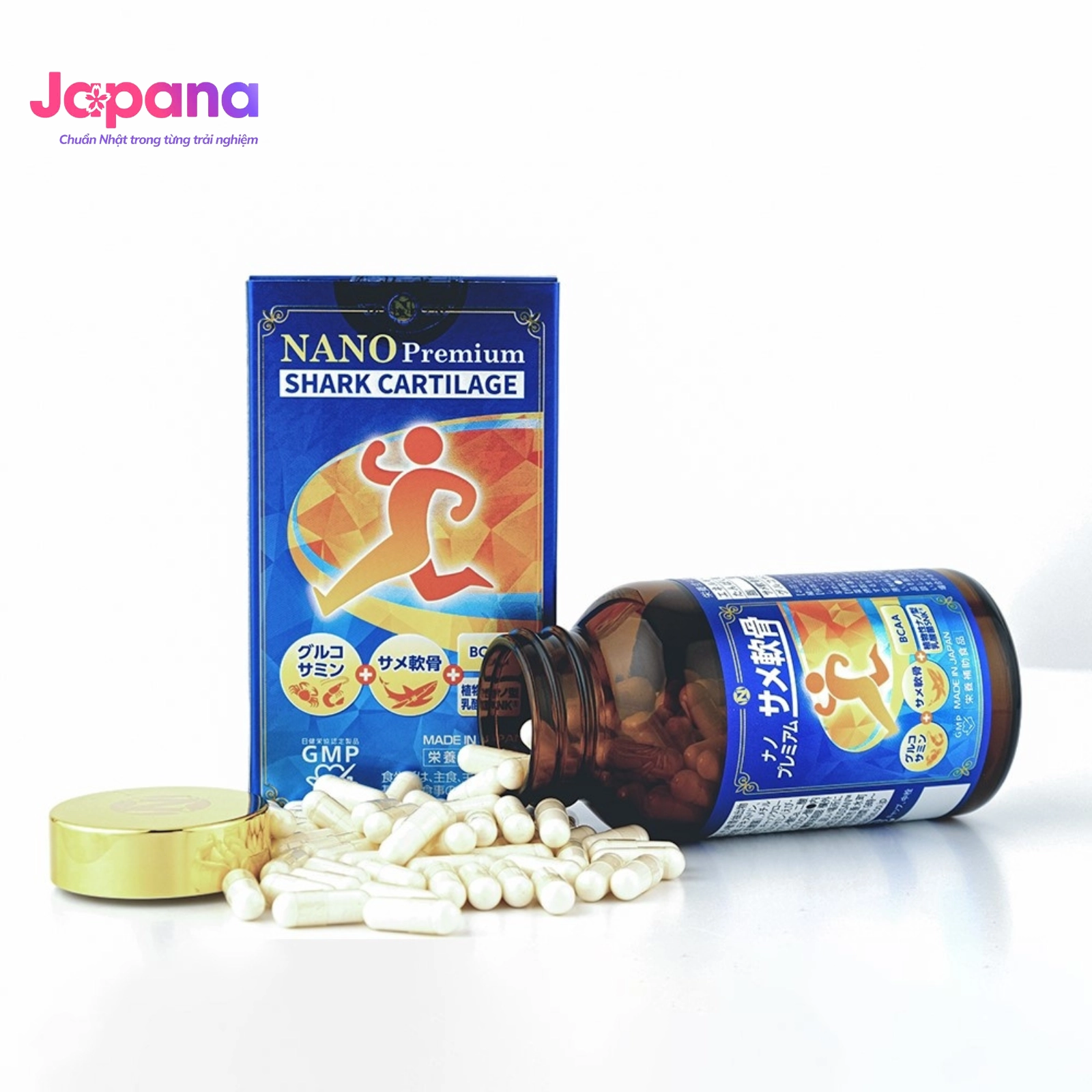 Viên uống bổ xương khớp Nichiei Bussan Nano Premium Shark Cartilage 150 viên