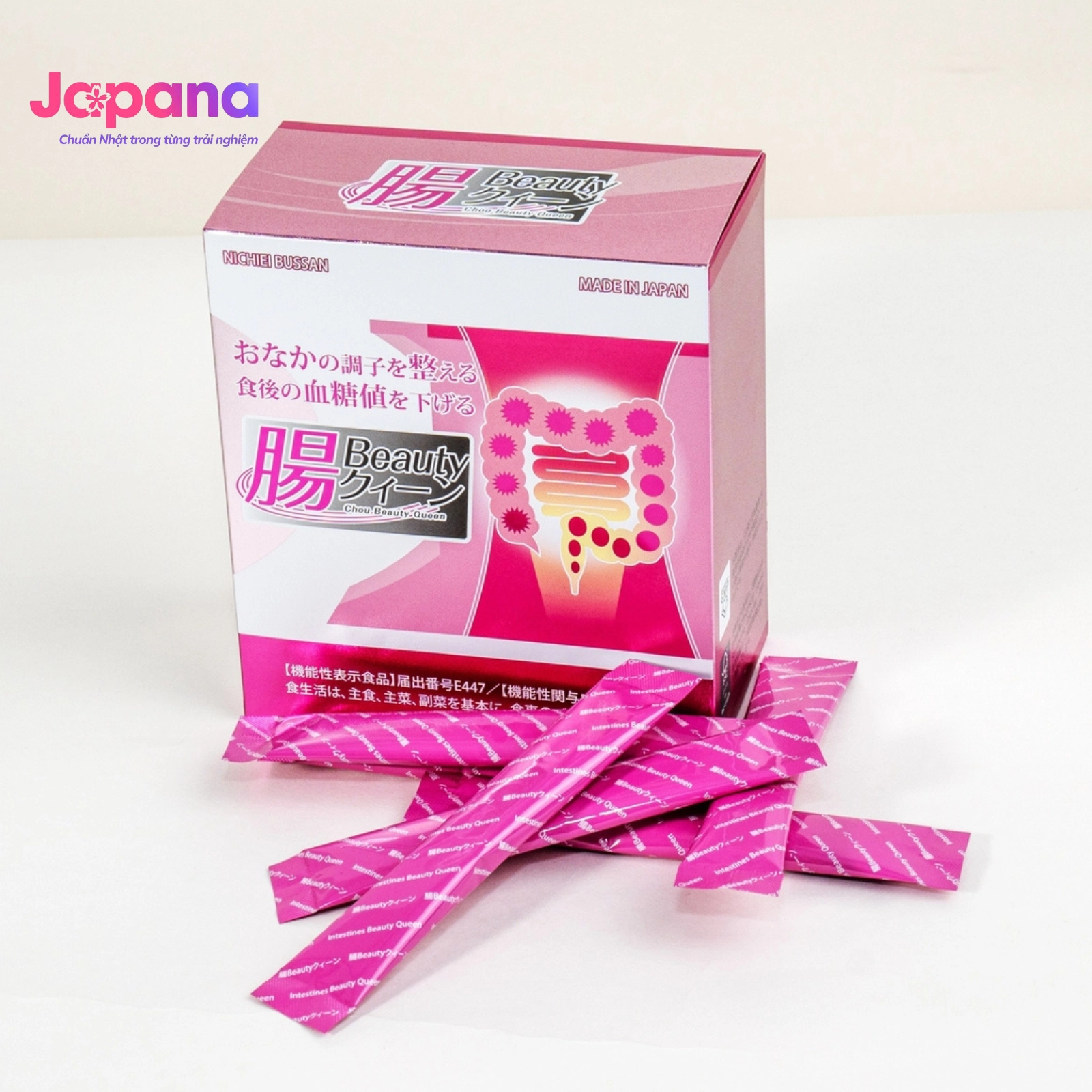 Bột uống men lợi khuẩn Nichiei Bussan Chou Beauty Queen 30 gói