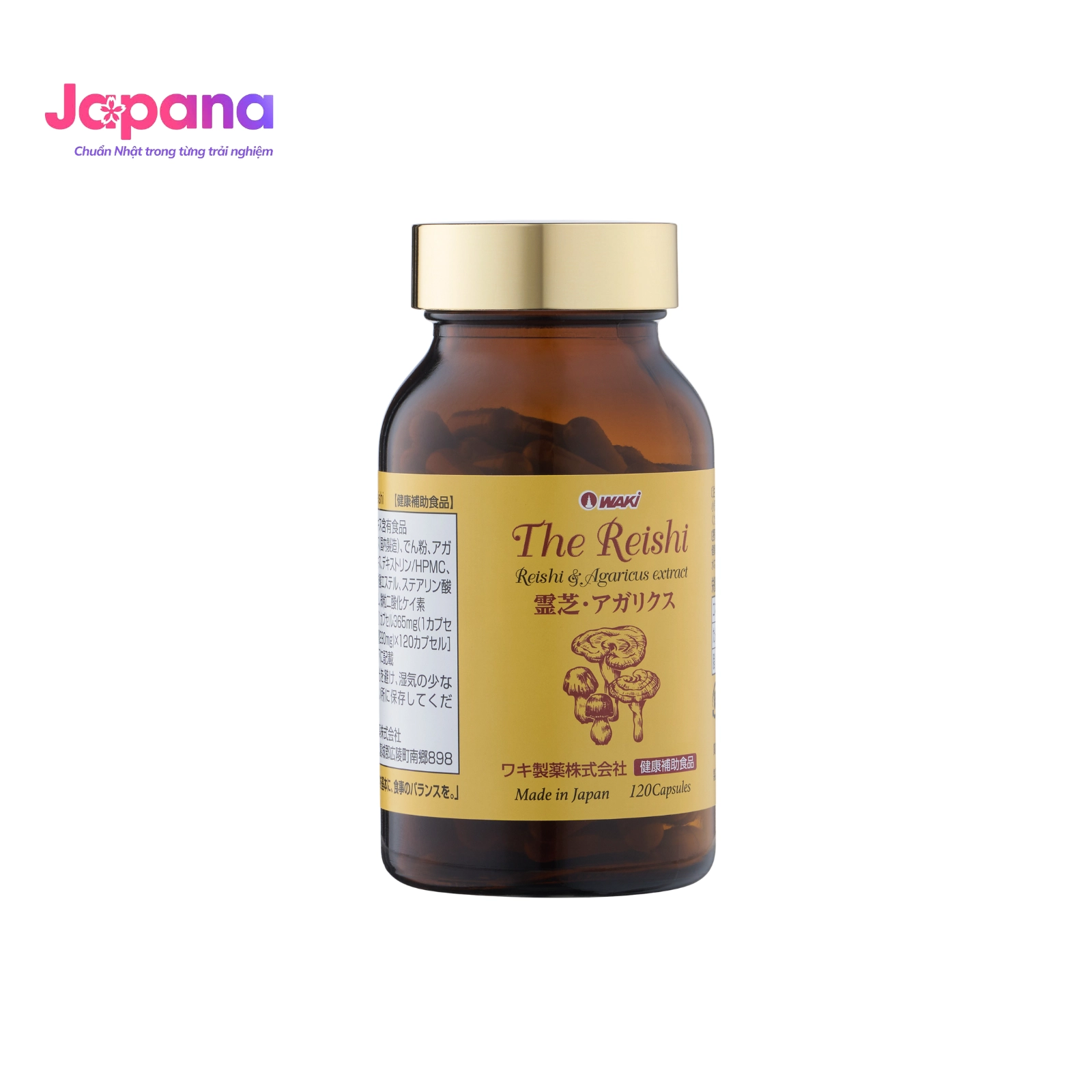 Viên uống Xích linh chi & Nấm Agaricus 2in1 The Reishi - 120 viên