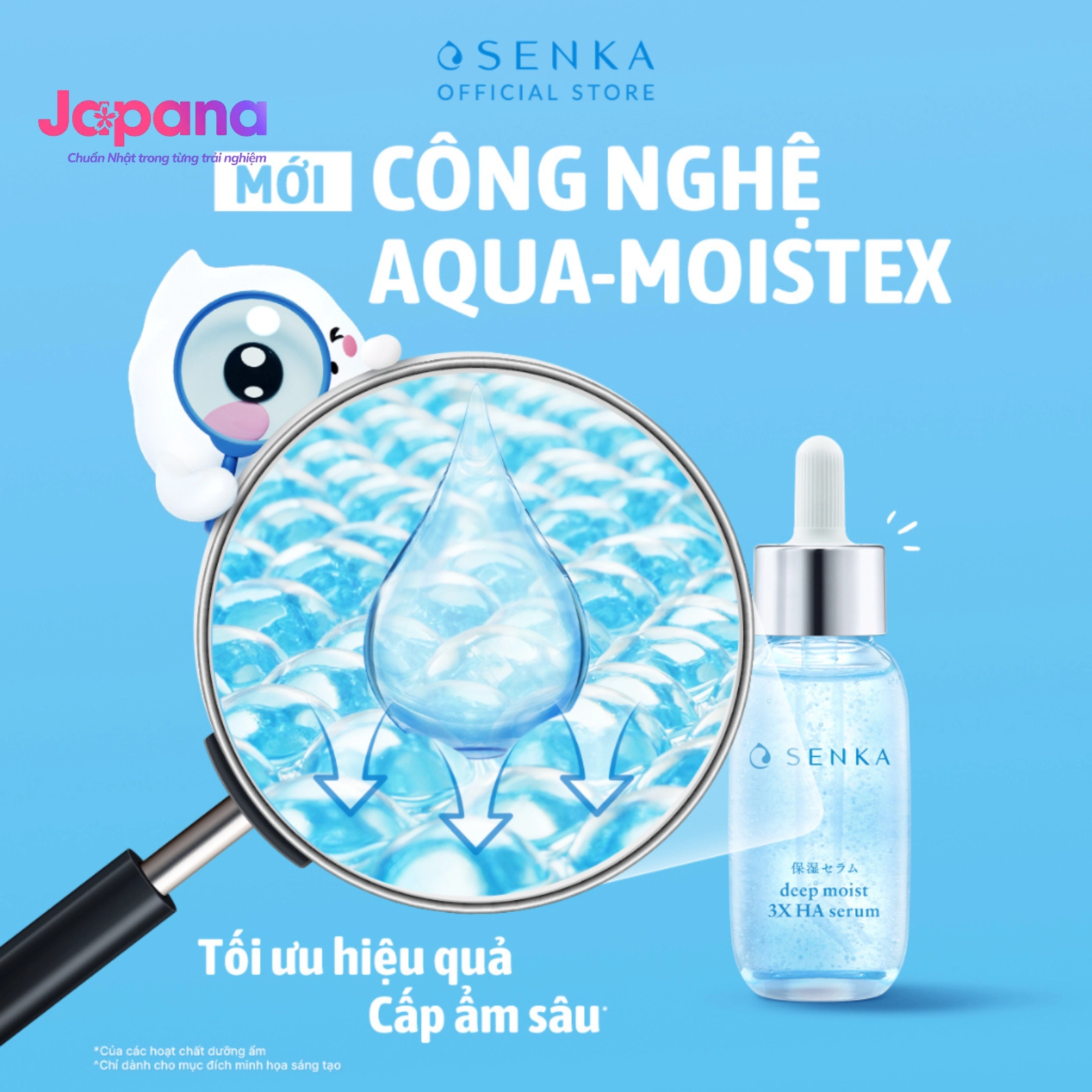 Tinh chất dưỡng ẩm, ngừa lão hóa Senka Deep Moist 3X HA Serum 30ml