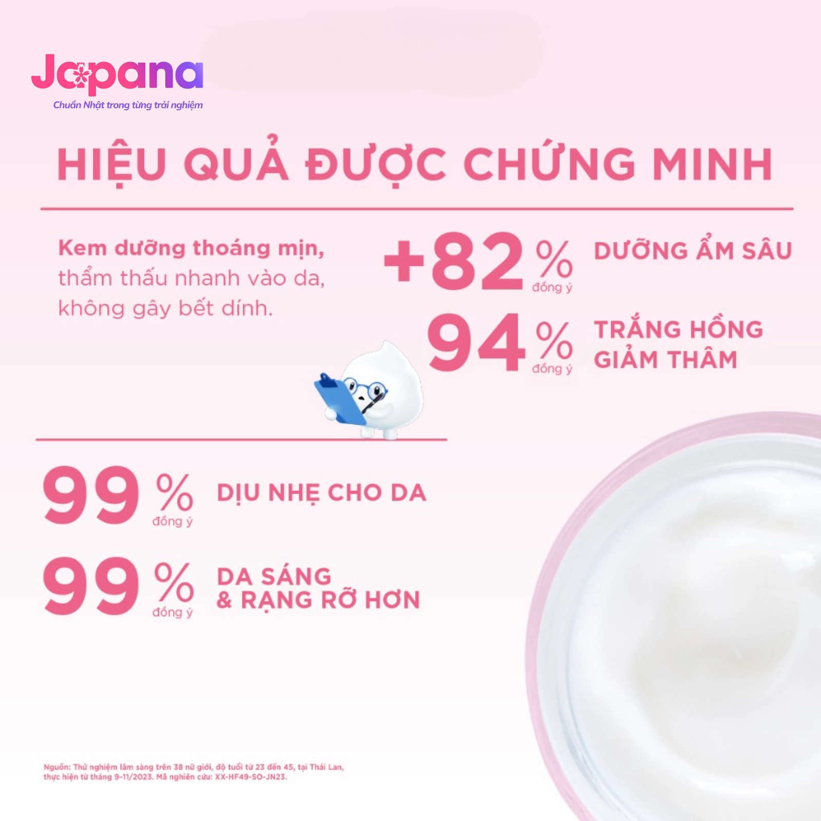 Kem dưỡng trắng da ban đêm Senka White Beauty Glow Gel Cream 50g