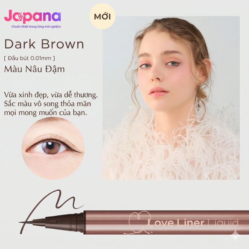 Bút kẻ mắt siêu mảnh Love Liner Liquid R5 0.55ml