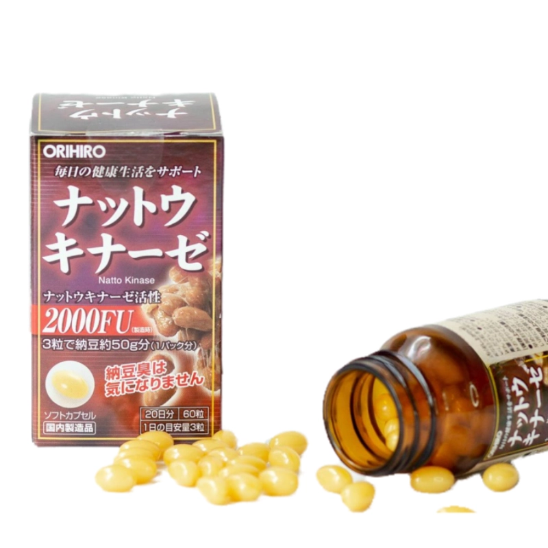 Viên uống hỗ trợ điều trị tai biến, đột quỵ Orihiro Nattokinase 2000FU 60 viên