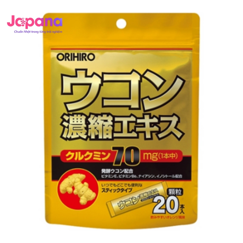 Tinh bột nghệ giải rượu Orihiro 20 gói