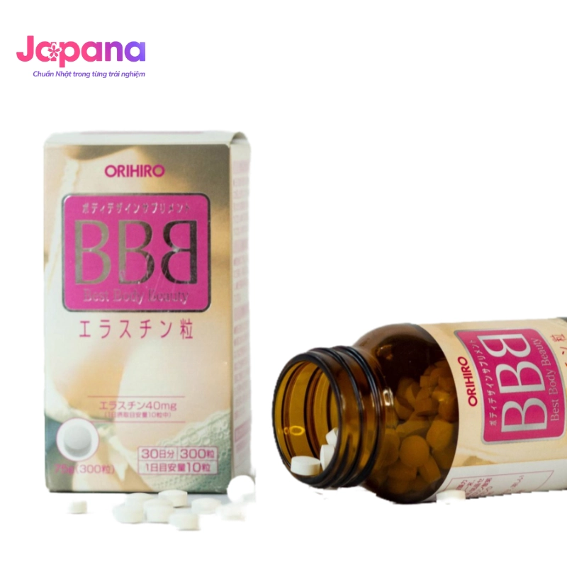 Viên uống nở ngực Orihiro BBB Best Body Beauty 300 viên