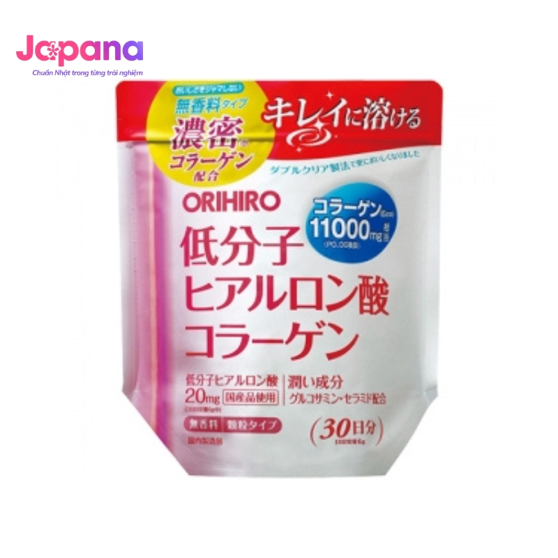 Bột uống Collagen Orihiro Hyaluronic Acid 11000mg 180g