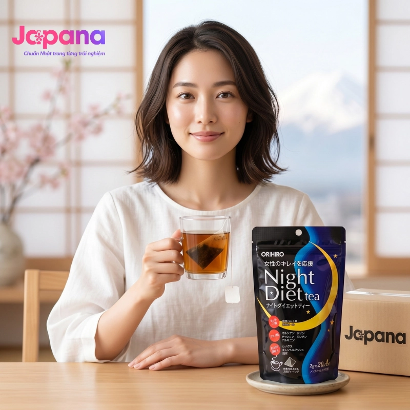 Trà giảm cân Orihiro Night Diet Tea 2g x 24 gói
