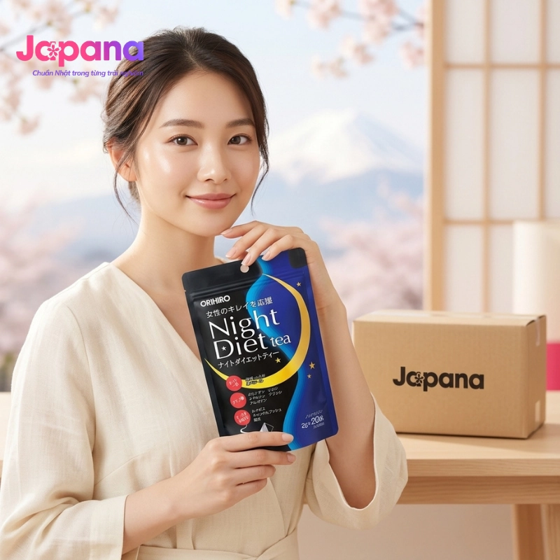 Trà giảm cân Orihiro Night Diet Tea 2g x 20 gói - Date 05/2027