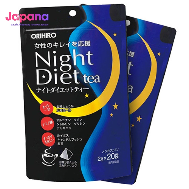 Trà giảm cân Orihiro Night Diet Tea 2g x 20 gói - Date 05/2027