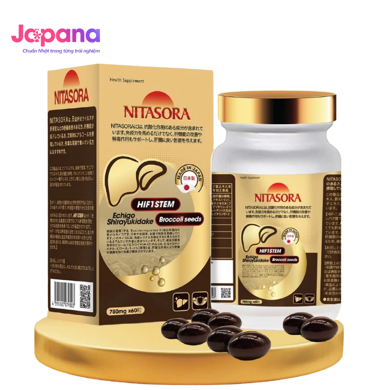 Viên uống hỗ trợ chức năng gan Nitasora 60 viên