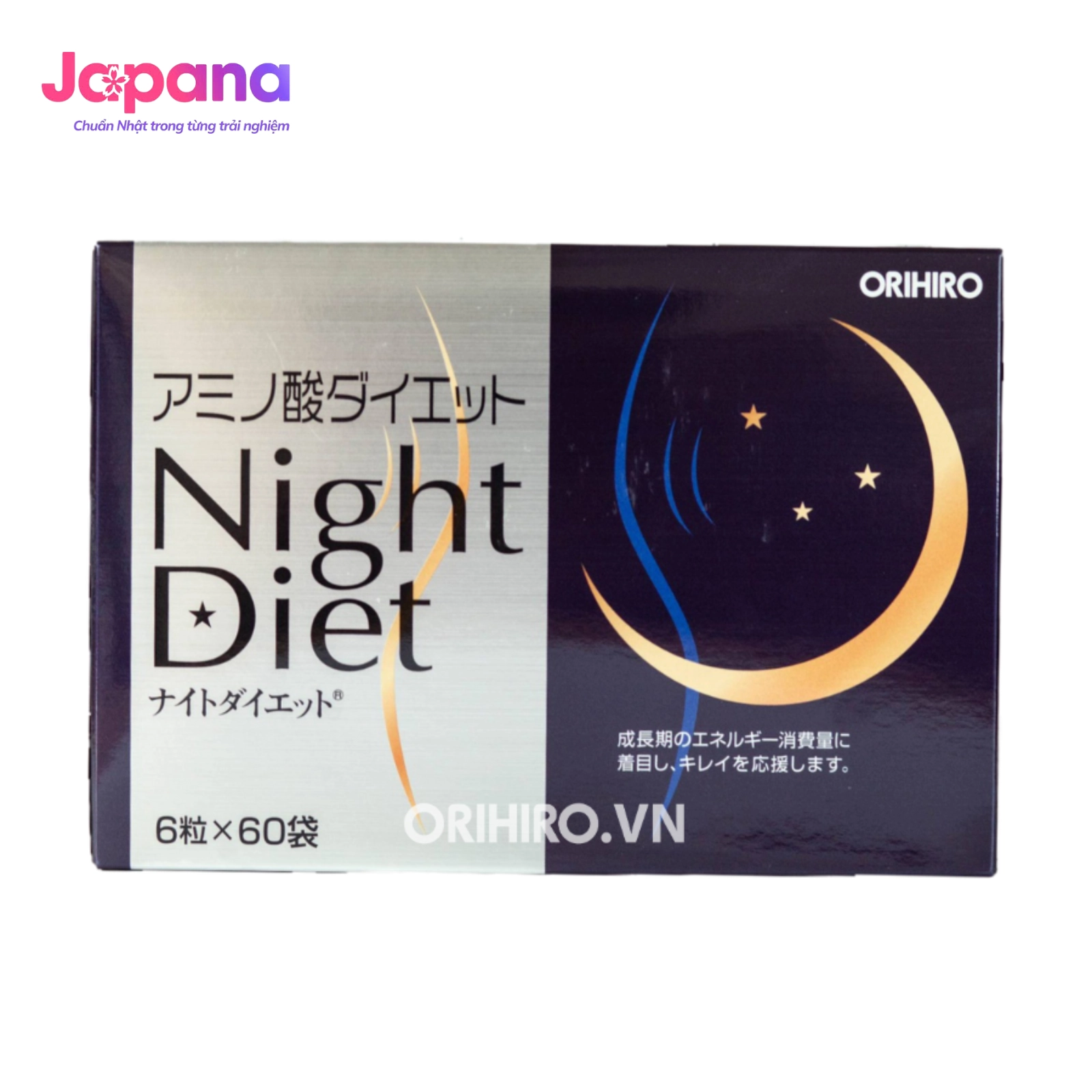 Viên uống giảm cân Orihiro Night Diet 6 viên x 60 gói 