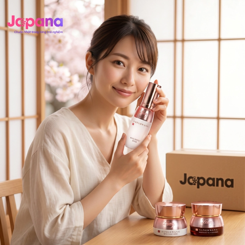 Combo 3 bộ 3 món dưỡng ẩm và dưỡng trắng Nấm Thượng Hoàng và Nhân Sâm Tenamyd