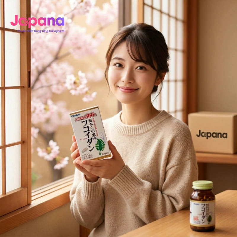 Combo 2 Viên uống đề kháng Orihiro Fucoidan 90 viên