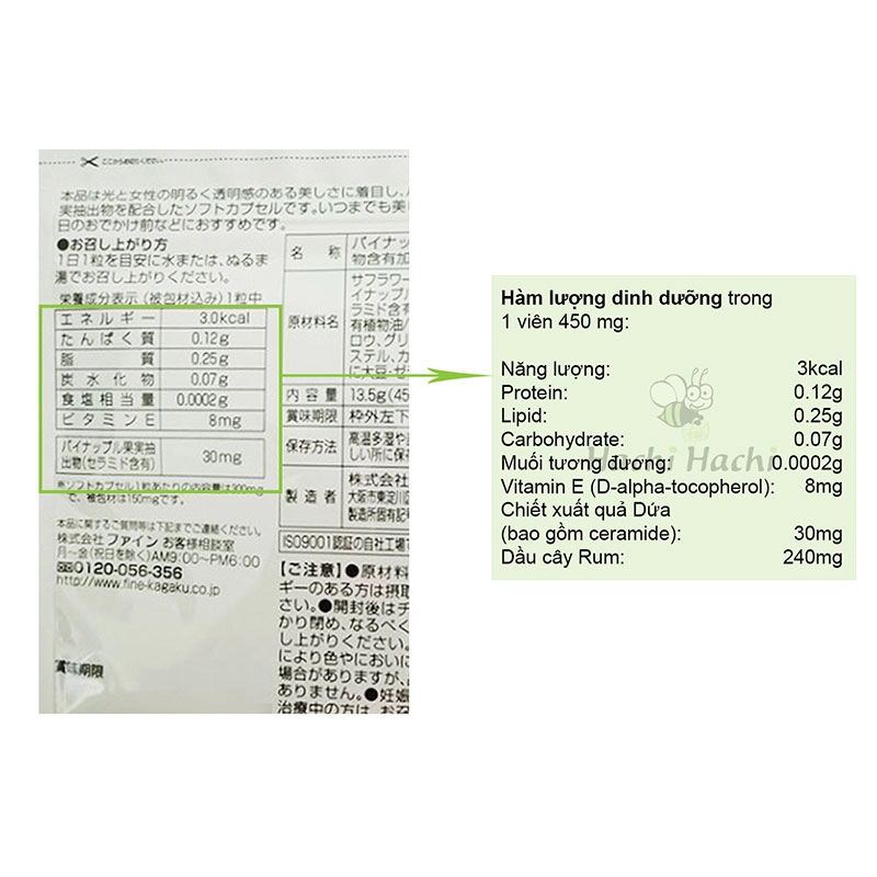 Viên uống chống nắng UV Care Plus Fine Japan 30 viên