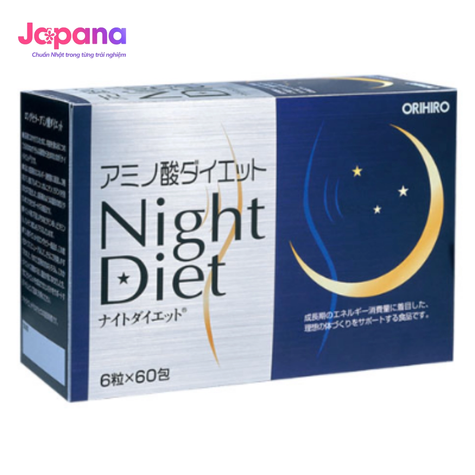 Combo 3 Viên uống giảm cân Orihiro Night Diet 6 viên x 60 gói