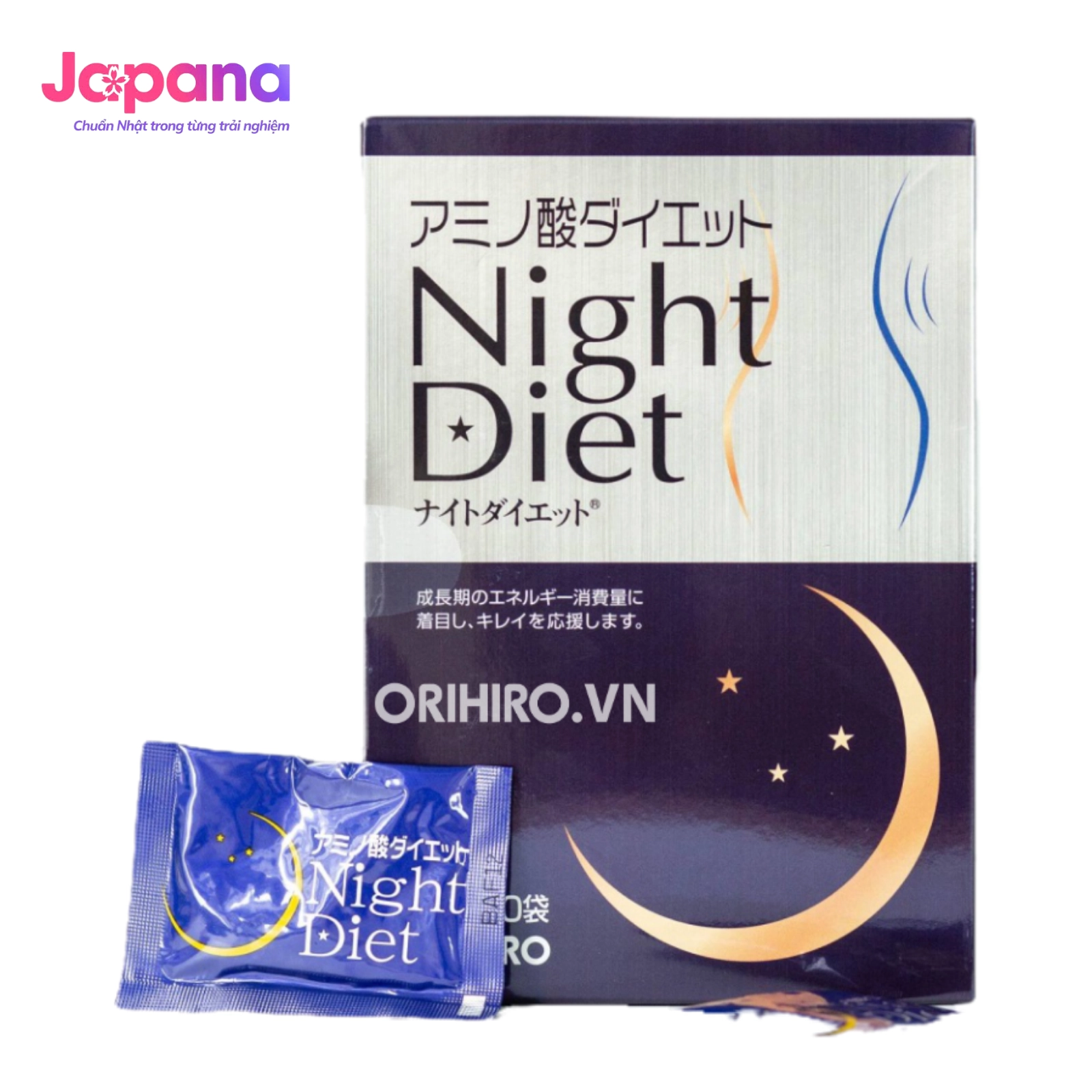 Combo 3 Viên uống giảm cân Orihiro Night Diet 6 viên x 60 gói