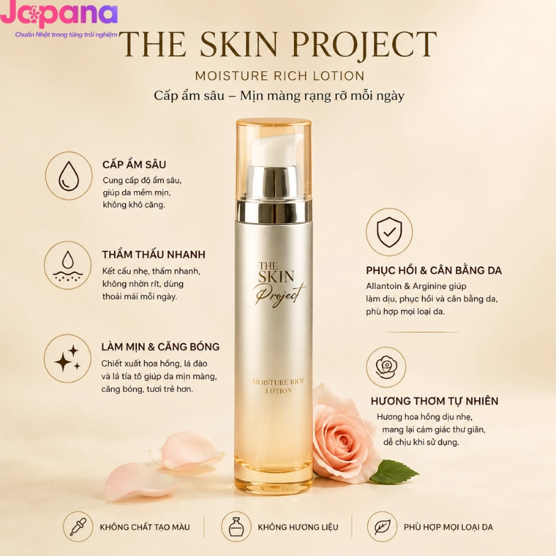 Lotion dưỡng ẩm sâu Moisture Rich - 100ml