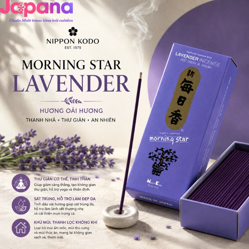 Hương Nippon Kodo Morning Star Lavender 200 que (Hương oải hương)