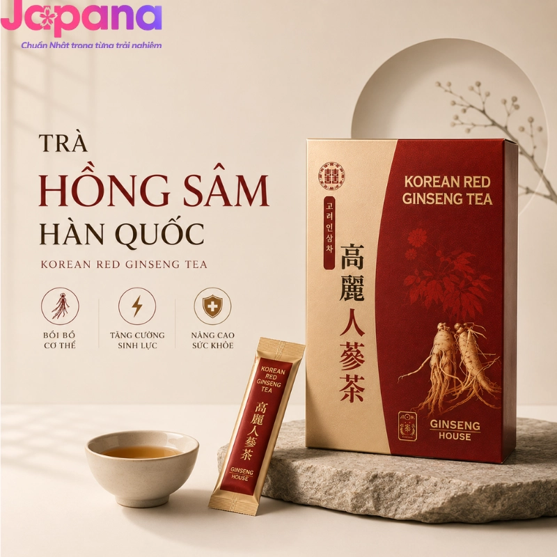 Trà sâm Ginseng House Hàn Quốc 50 gói/ 100 gói (3g)