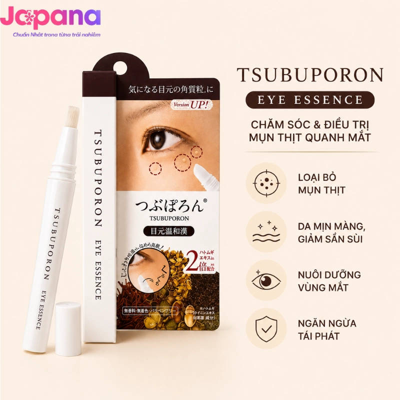 Kem hỗ trợ điều trị mụn thịt vùng mắt Tsubuporon Eye Essence 1.8ml