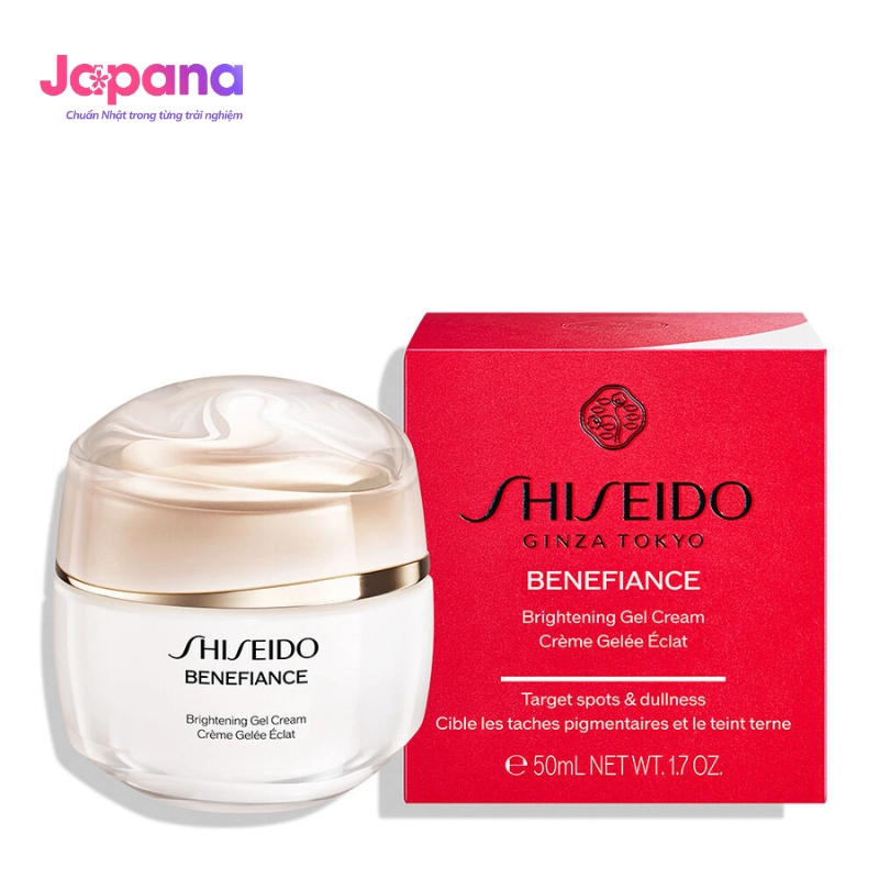 Kem dưỡng da dạng gel làm sáng da & giảm nếp nhăn Shiseido Benefiance Brightening Gel Cream 50ml