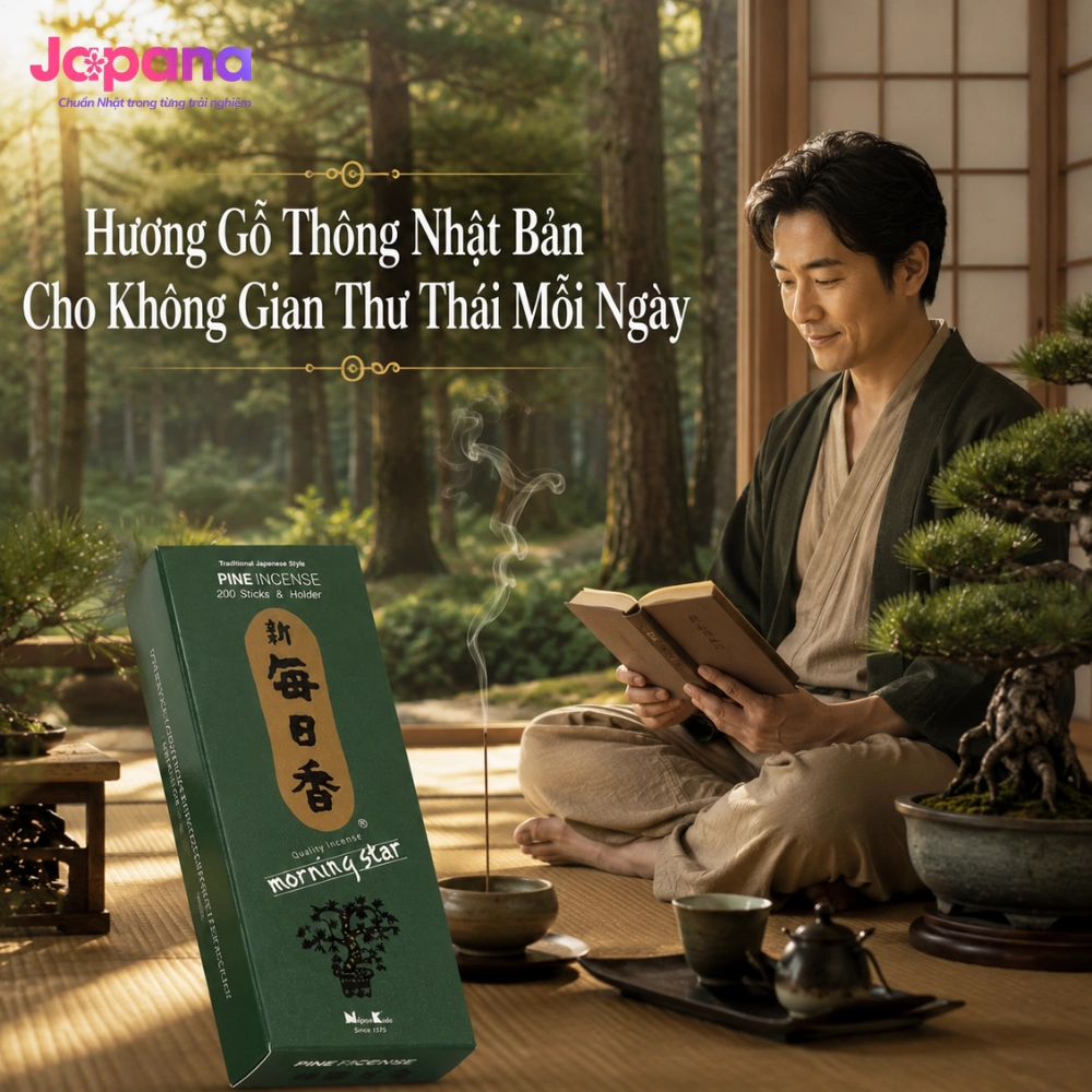 Hương Nippon Kodo Morning Star Pine 200 que (Hương gỗ thông)