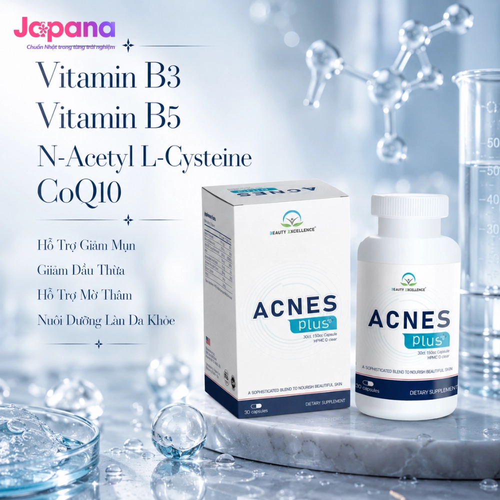 Viên uống hỗ trợ trị mụn Acnes Plus 30 viên